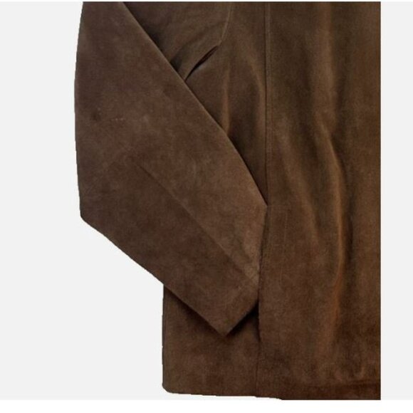 Timberland Rugged Durable Genuine Leather Jacket Men's Size XL Brown Pre-owned - Picture 11 of 12